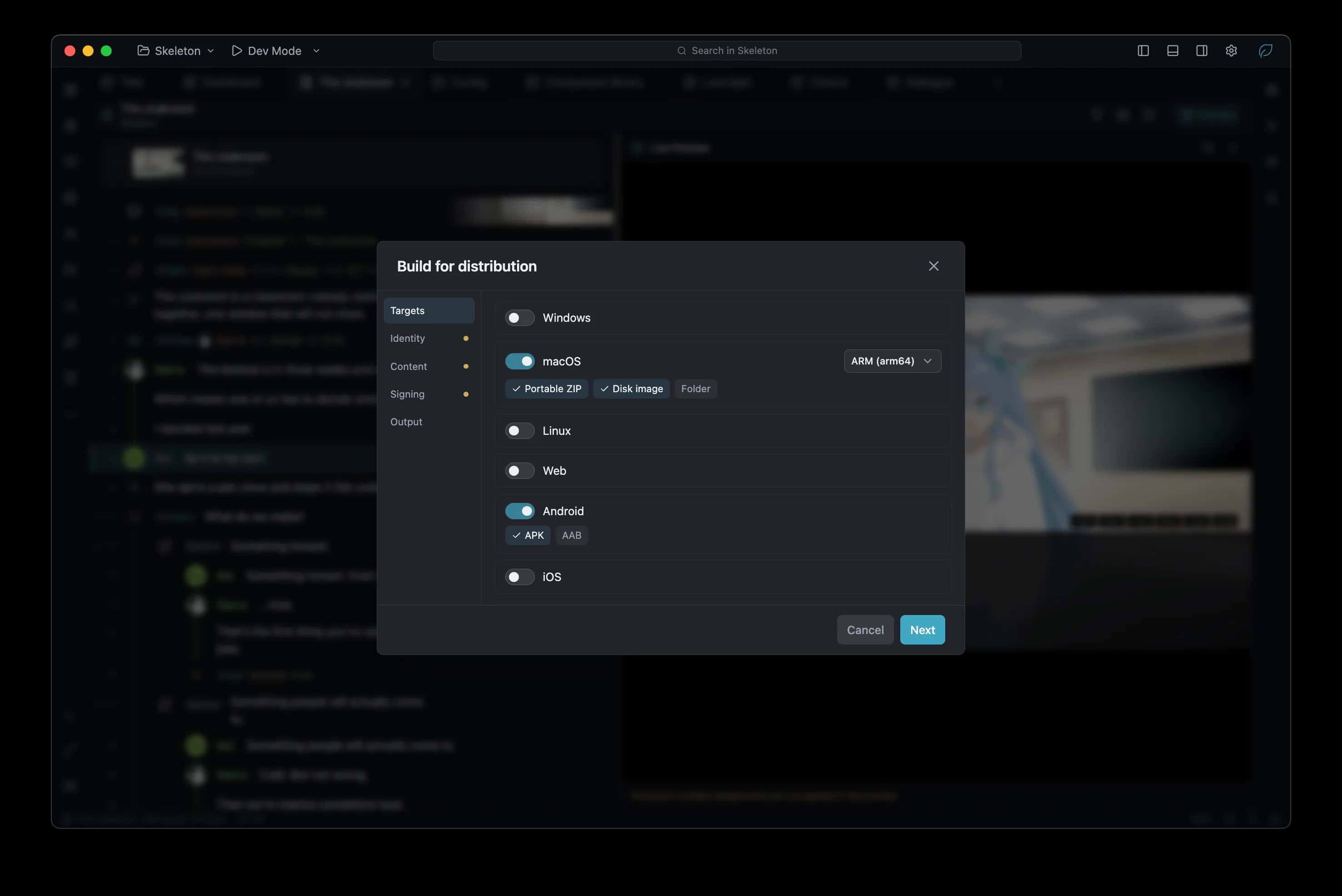 Building the project for distribution